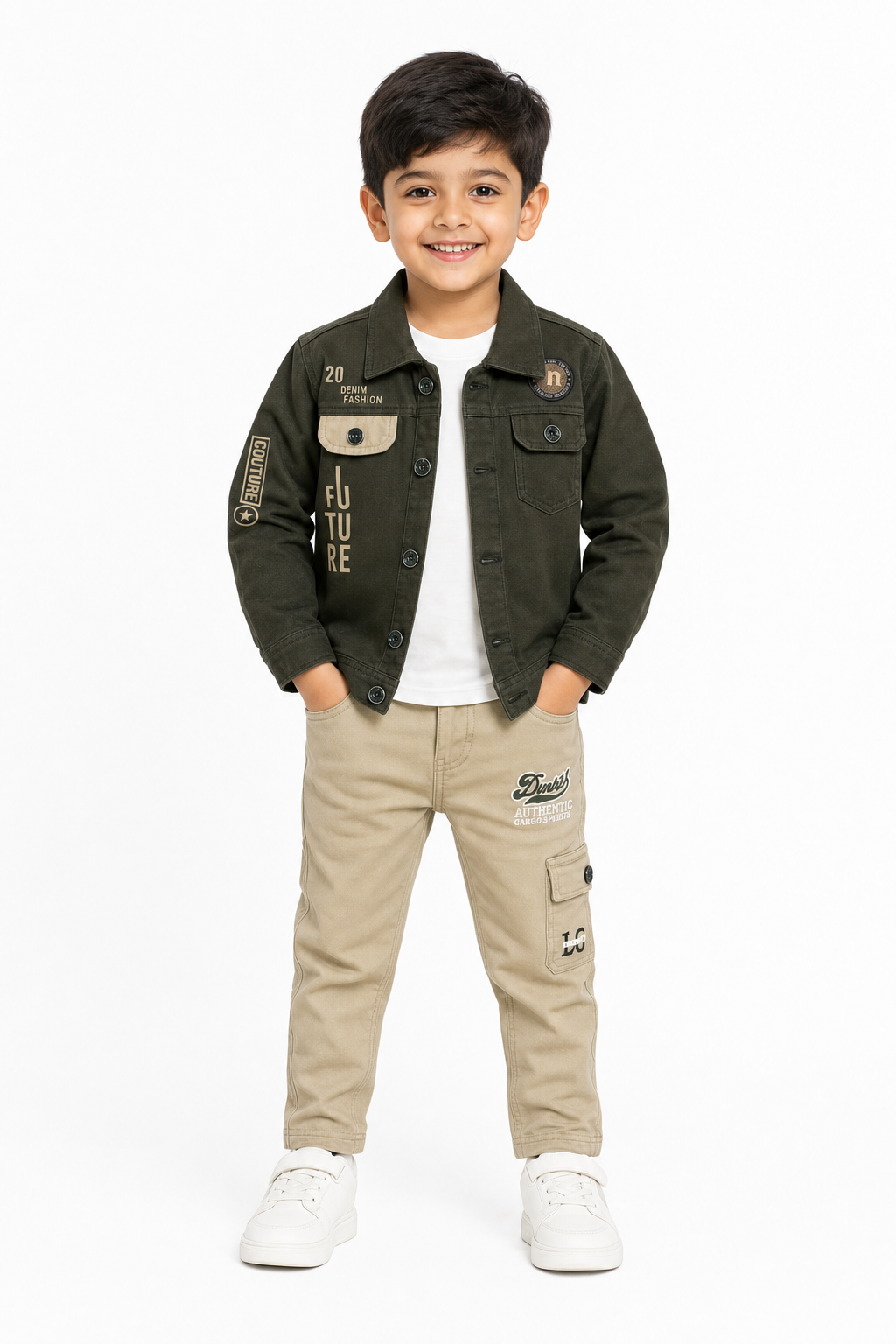 Olive Utility Jacket Set