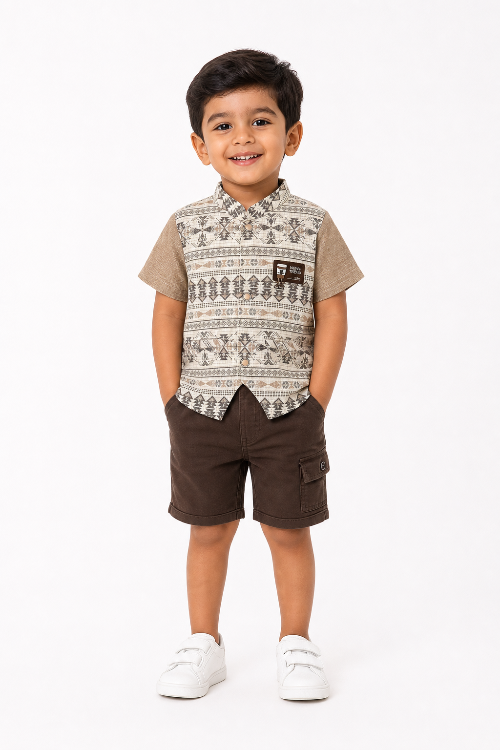 Aztec Shirt & Shorts Set