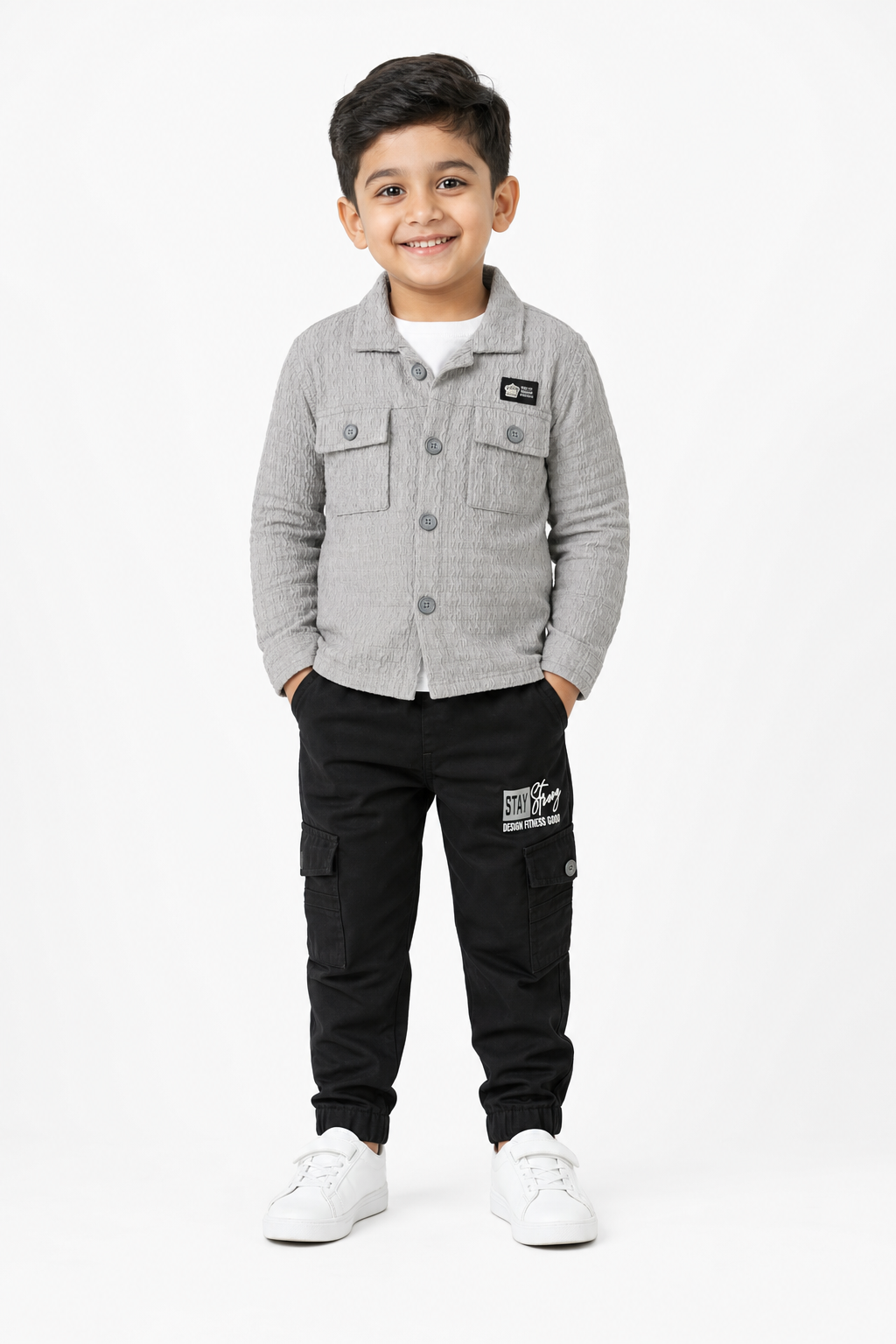 Boys Coat Shirt Set