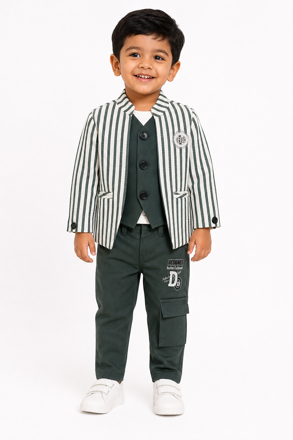 Green Boo Bee Coat Set