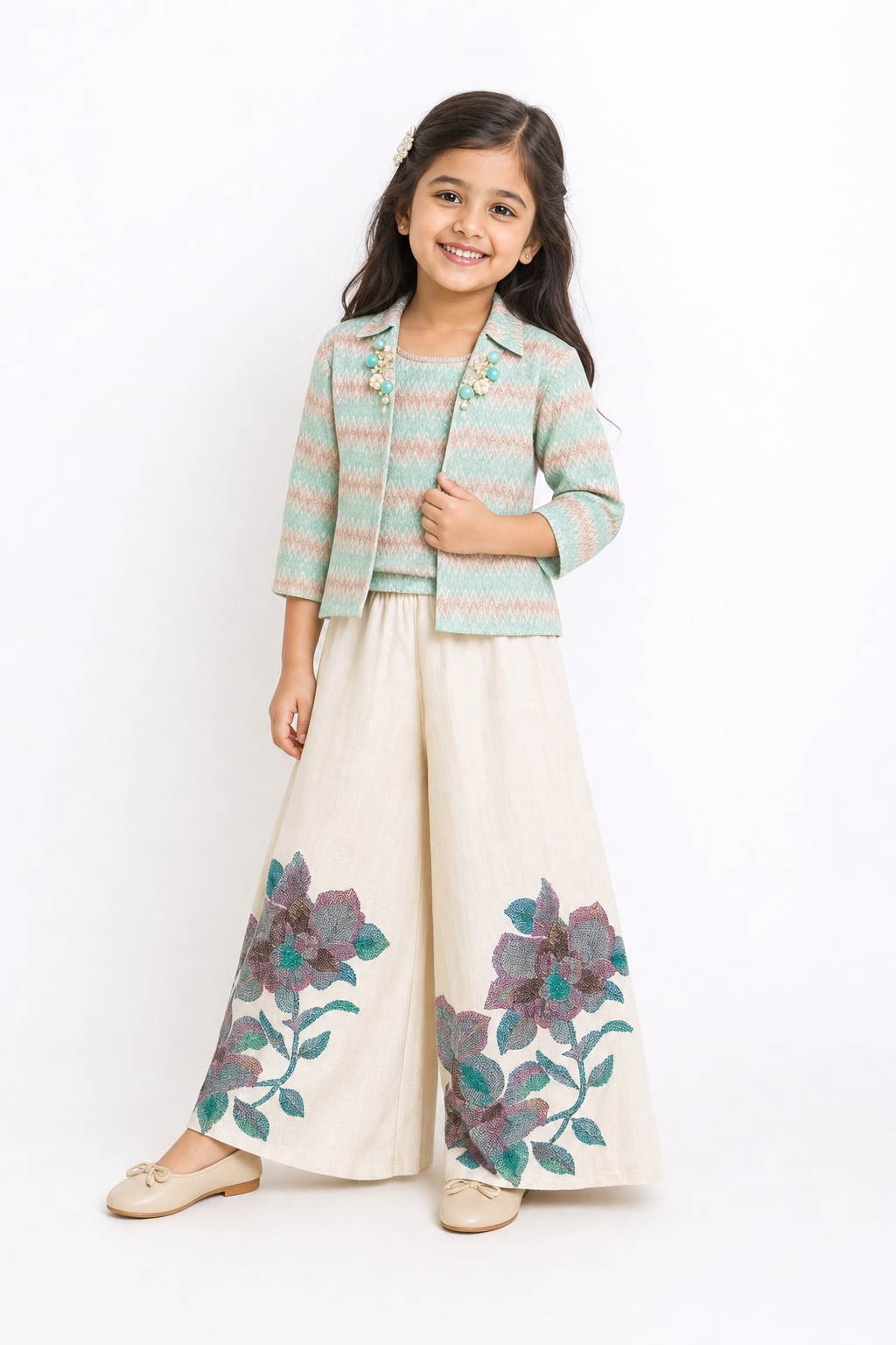 Mint Meadow Palazzo Set