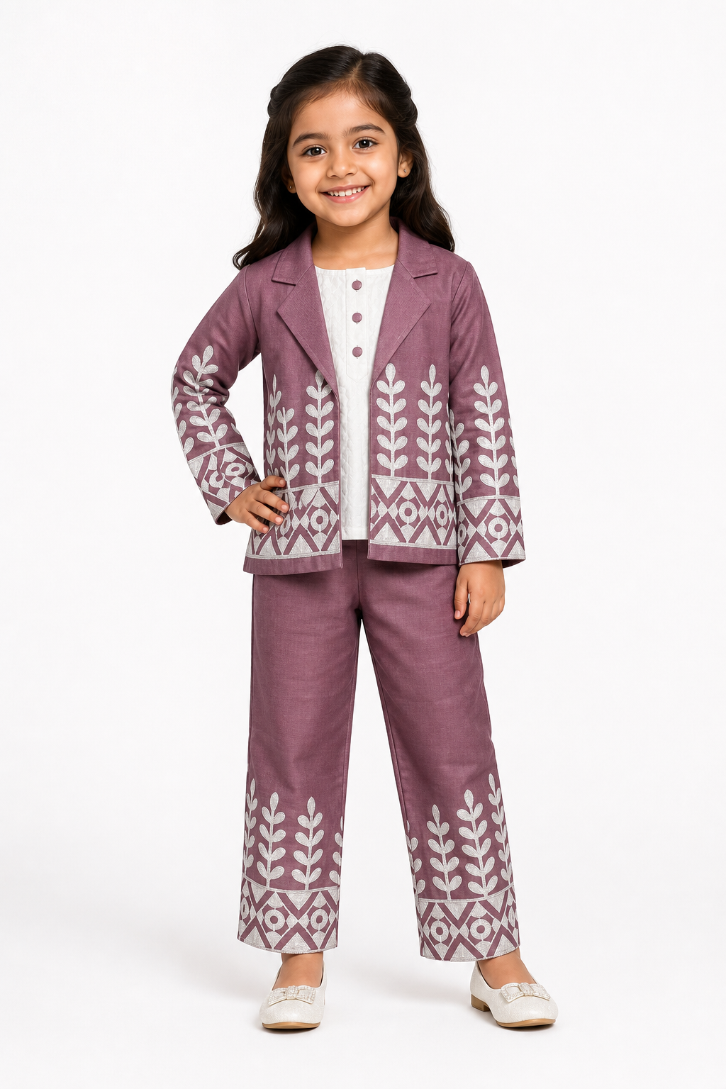 Orchid Block-Print Co-ord Set