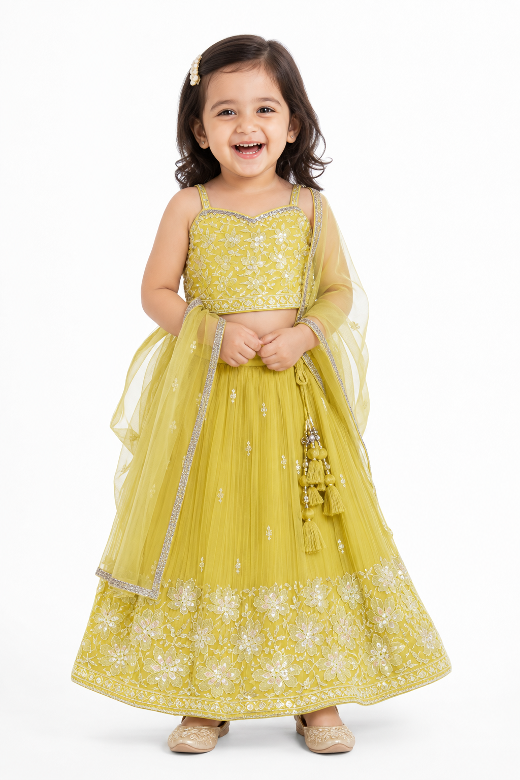 Mehendi Bloom Lehenga