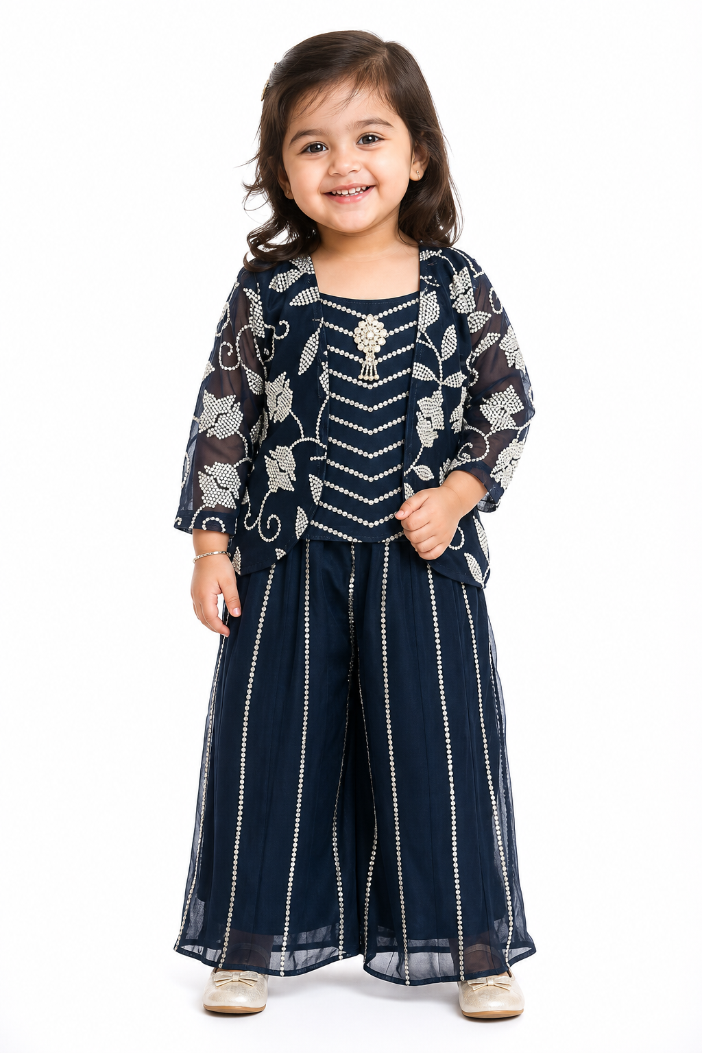 Midnight Pearl Palazzo Set