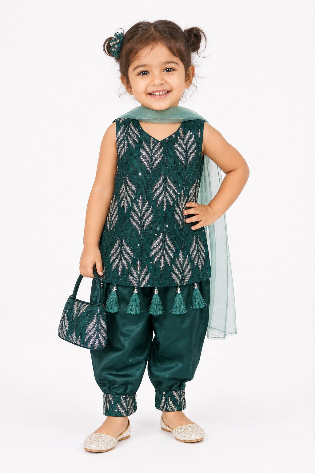 Emerald Leaf Salwar Set