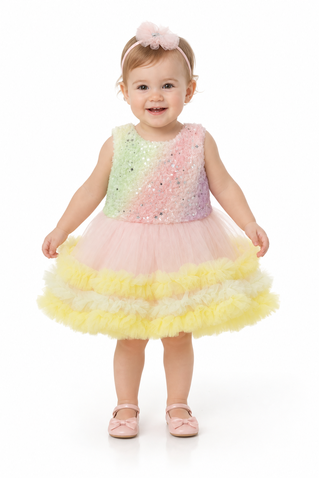 Starlight Rainbow Tutu Frock