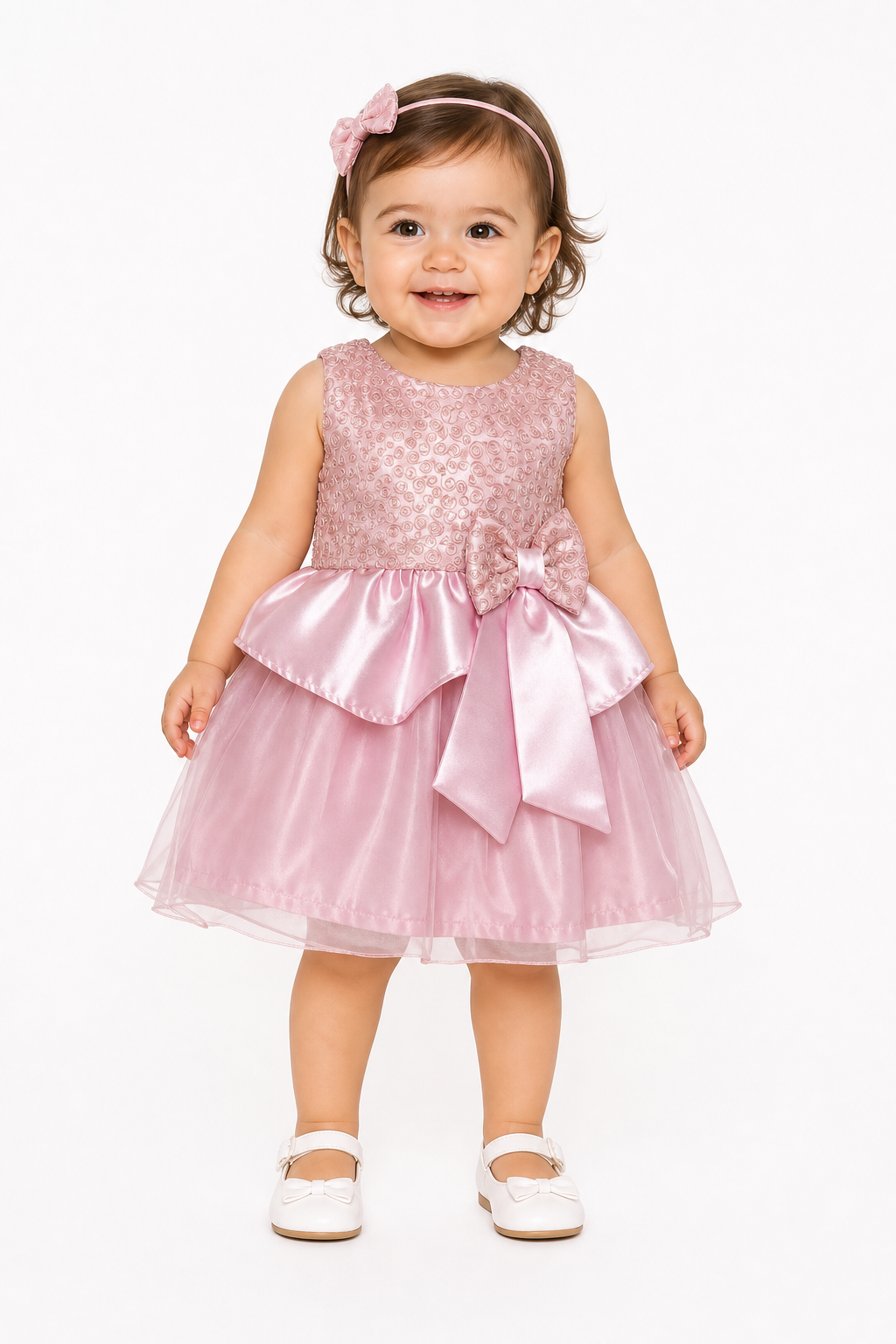 Ballerina Bow Satin Frock
