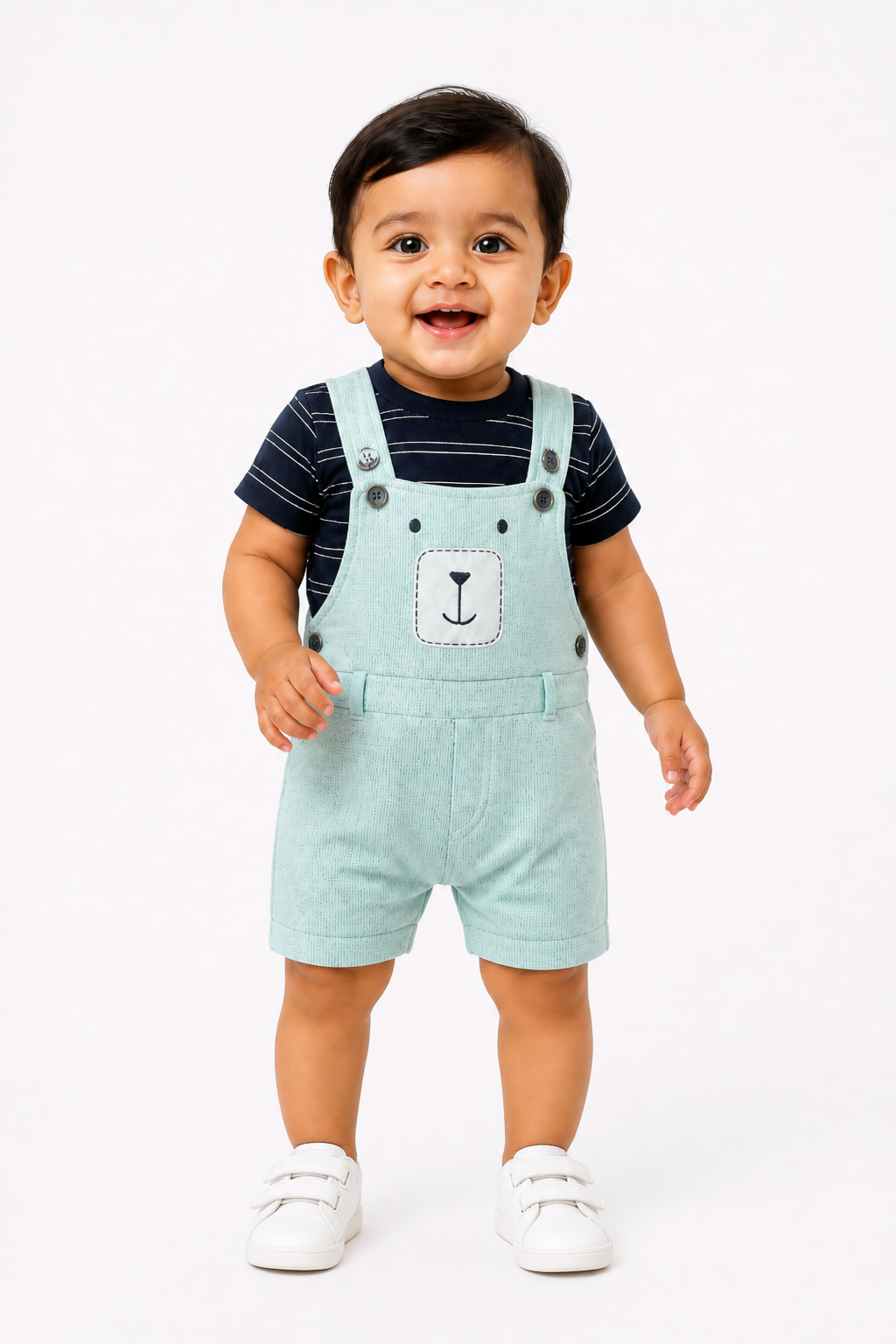 Mint Denim Dungaree Set