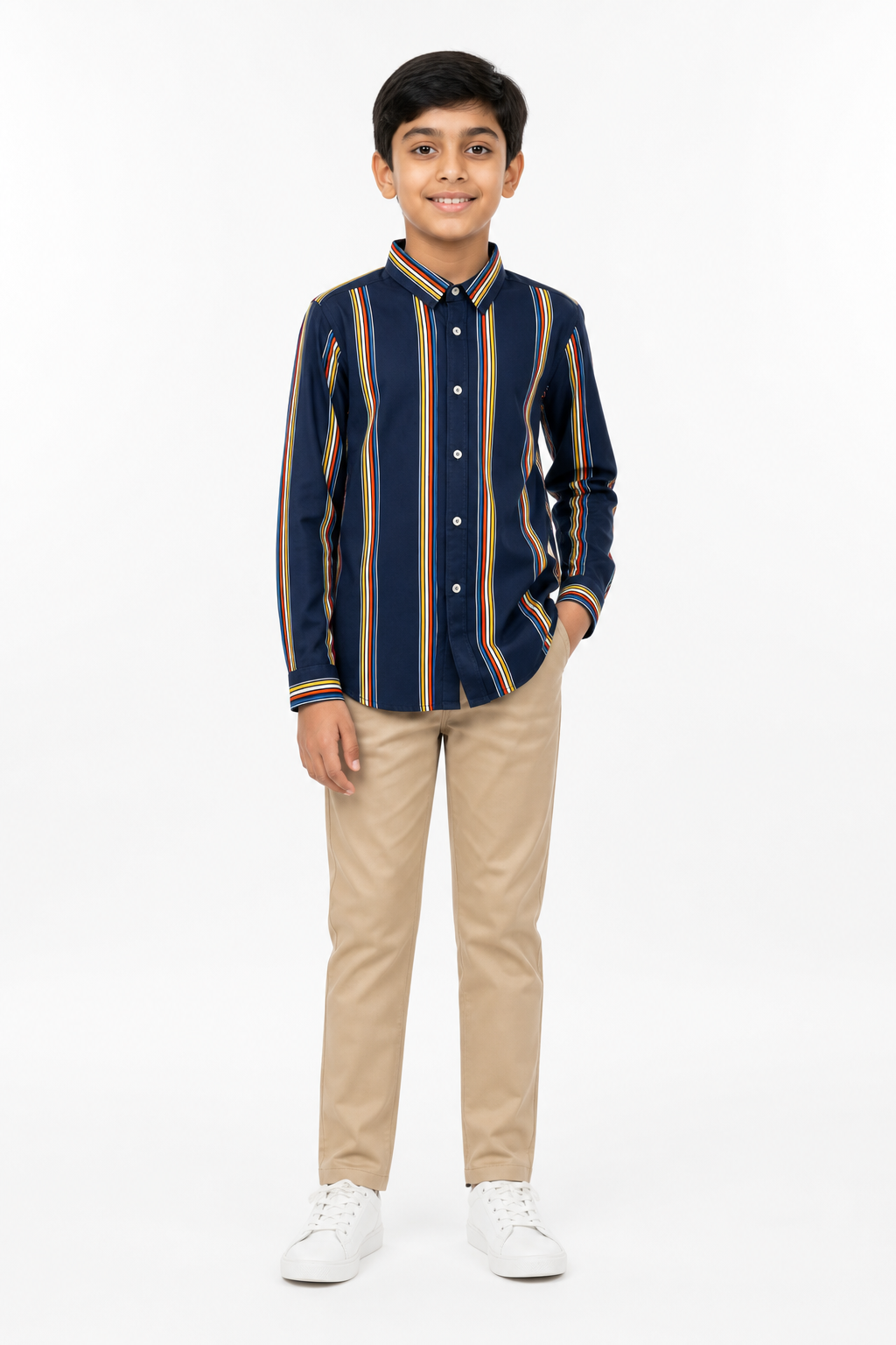 Navy Striped Shirt