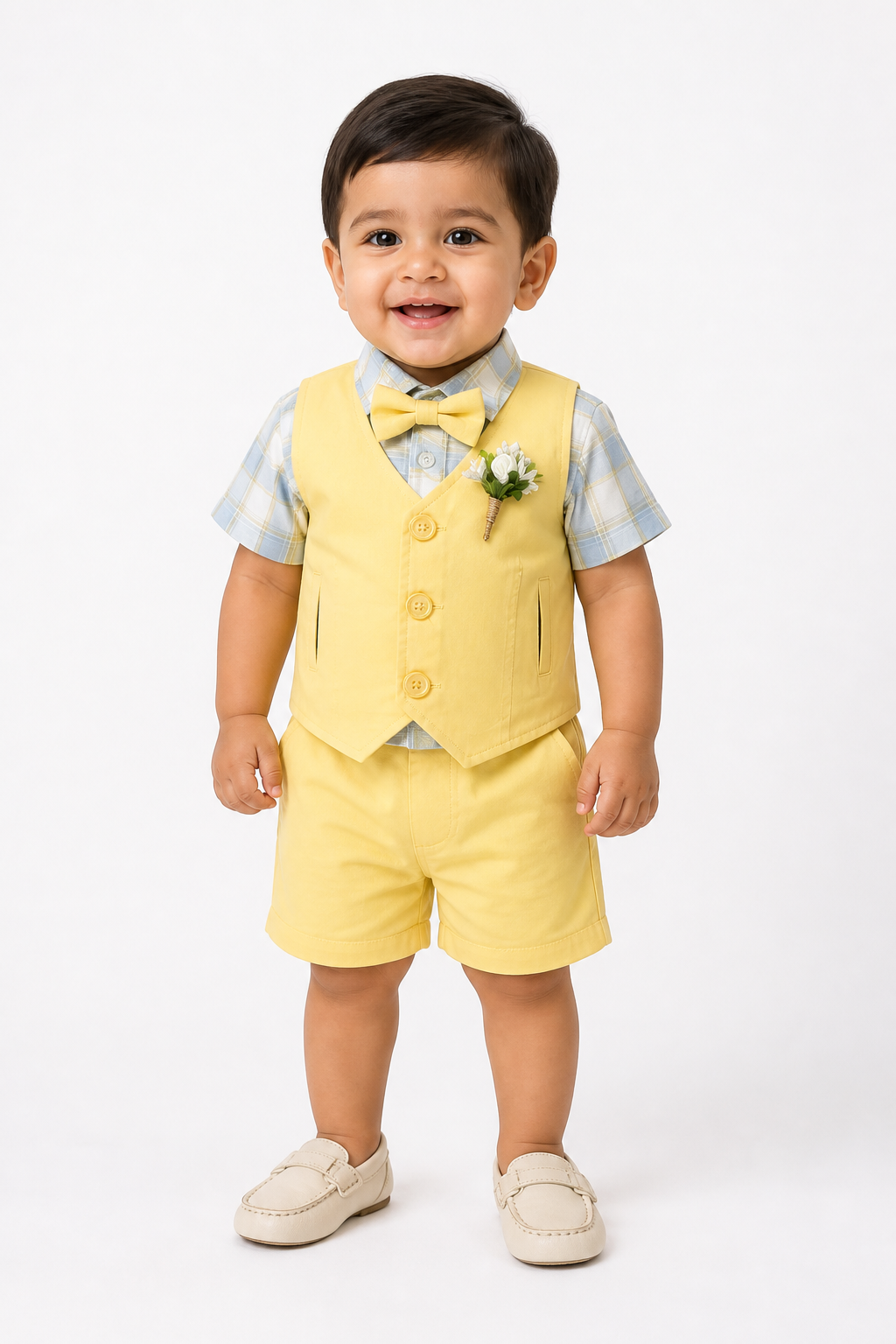 Yellow Waistcoat Party Set