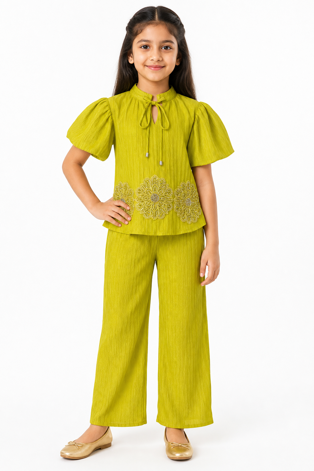 Lime Green Knit Co-ord Set