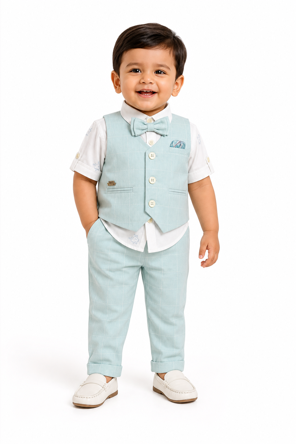 Mint Waistcoat & Trouser Set