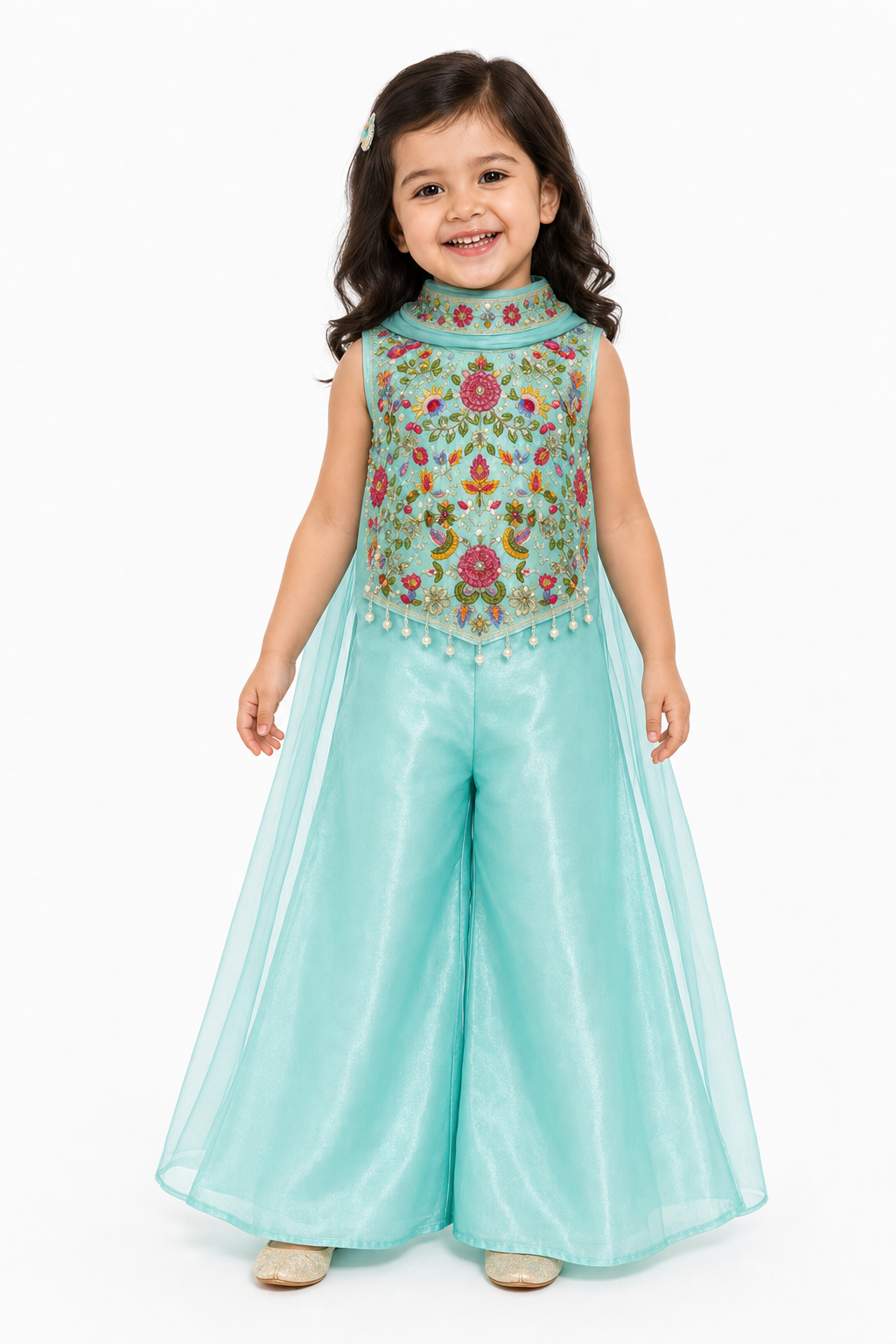 Pearl Blossom Palazzo Set
