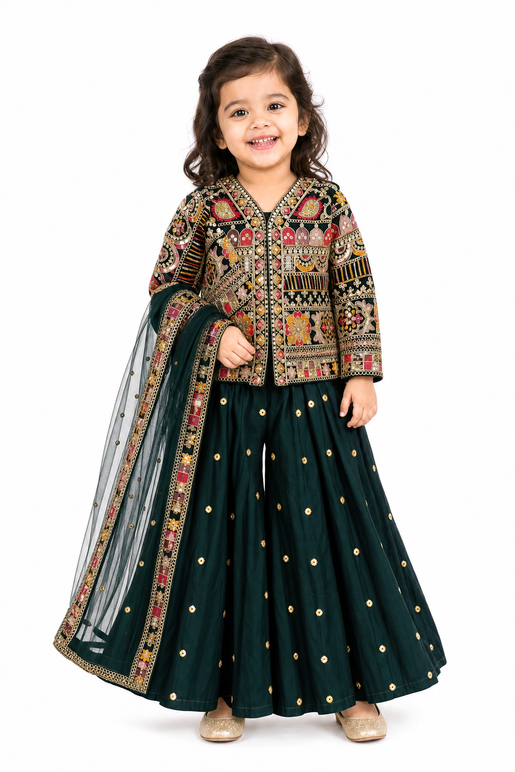 Jharokha Mirror Sharara Set