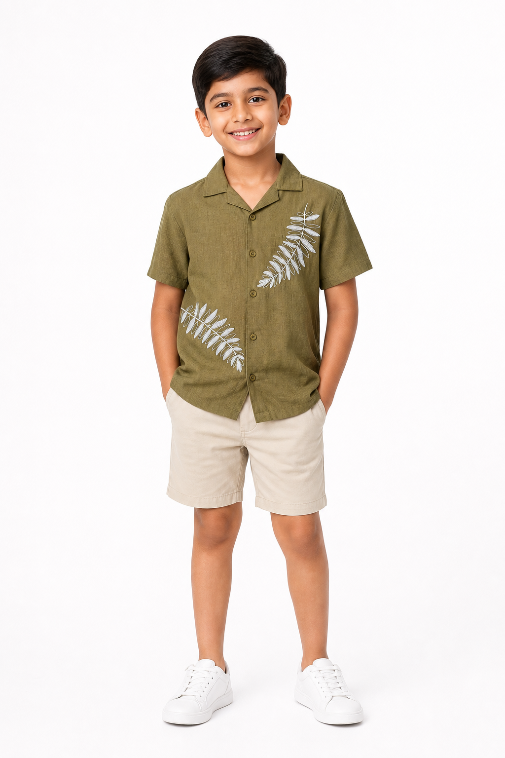 Green Printed Shirt