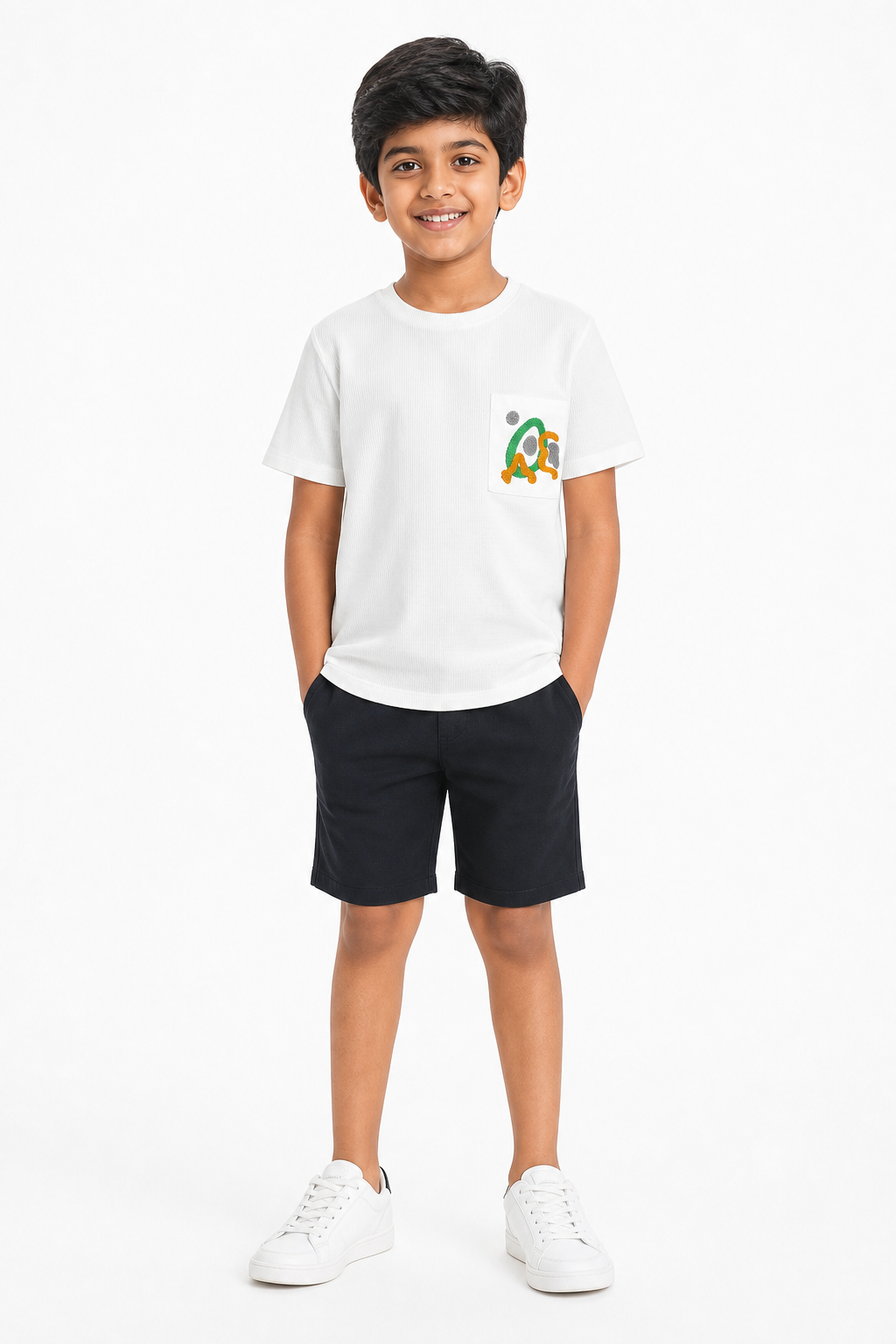 White Print T-Shirt