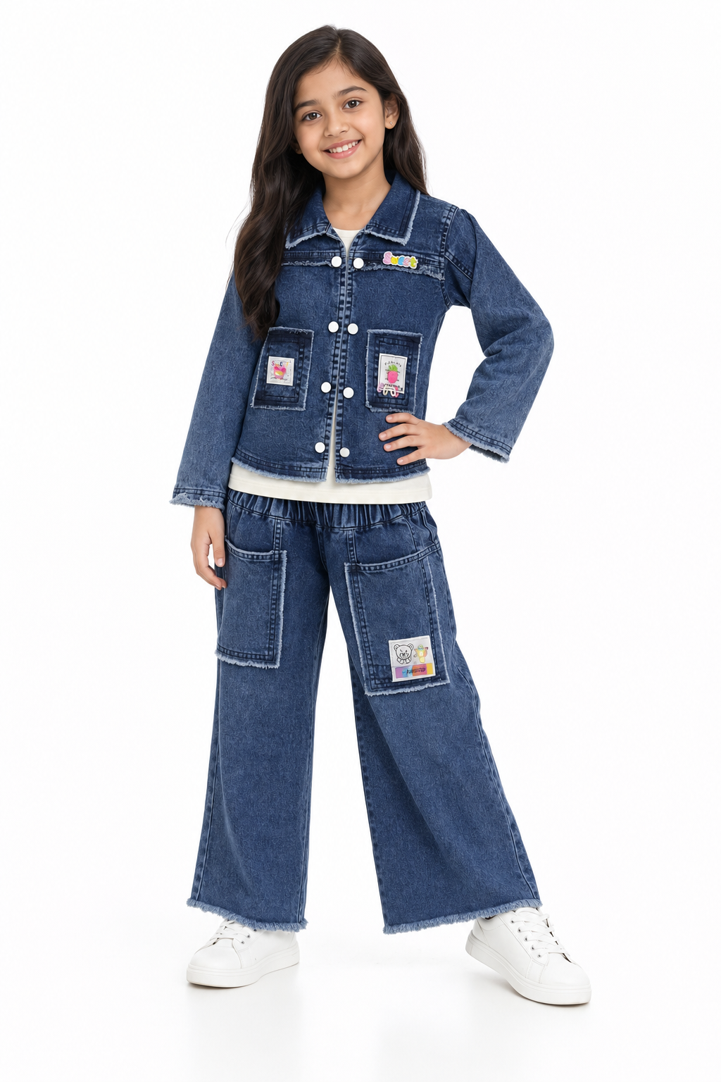 Denim Jacket & Cargo Set