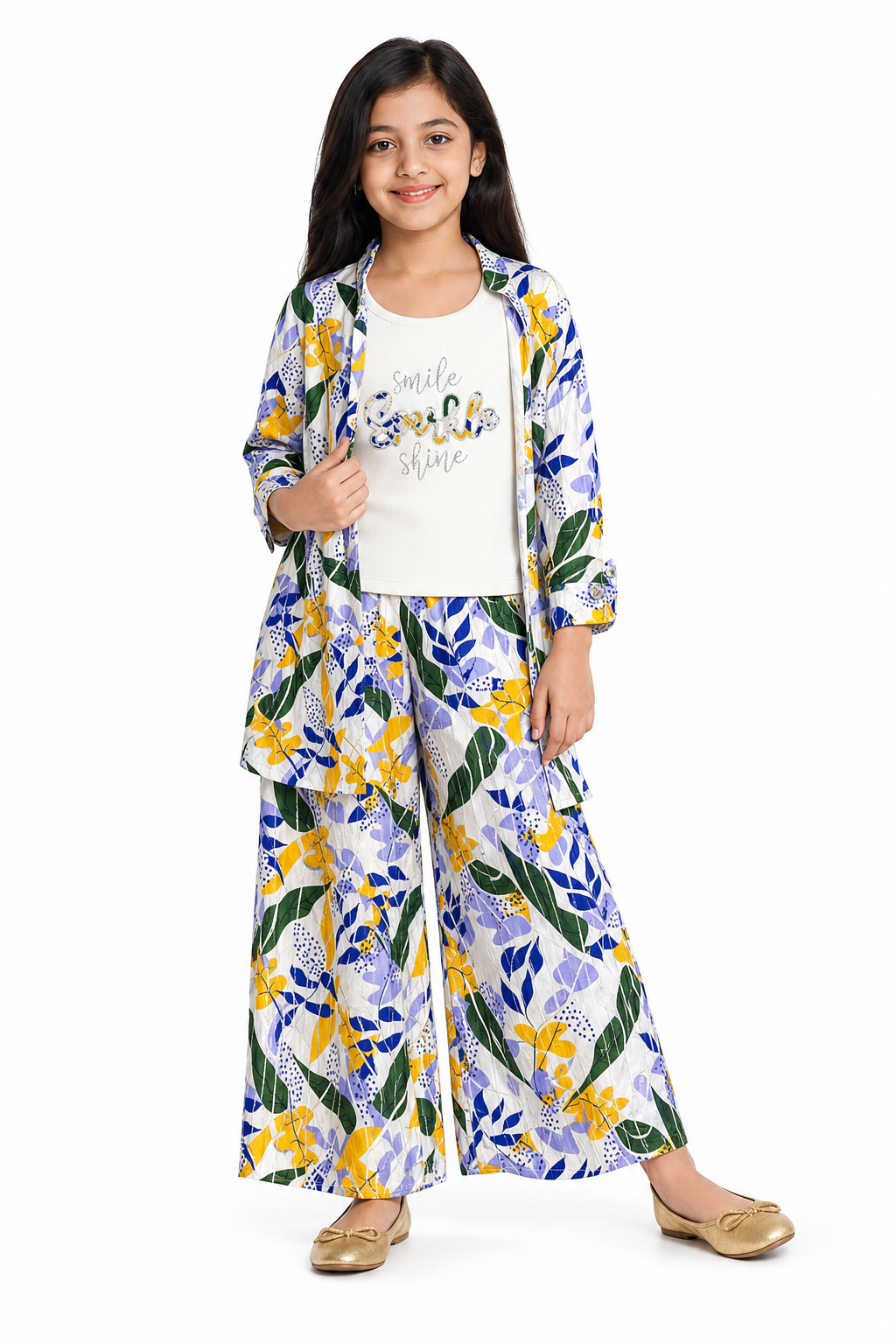 Floral Jacket & Palazzo Set